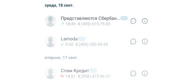 Определители номера на