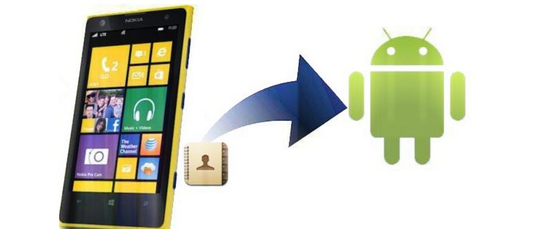 перенос контактов с android на windows