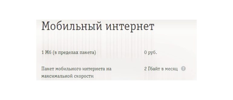 Билайн: тариф за 150