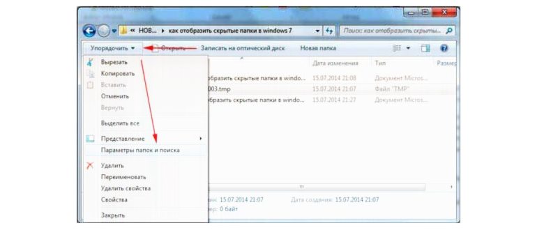 скрытые файлы