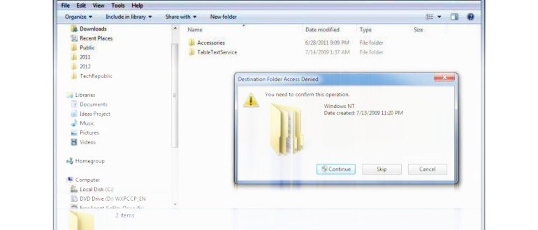 windows отказано в