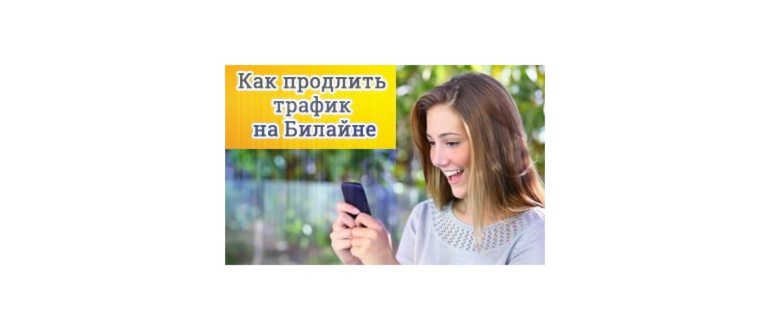 продлить трафик на билайн