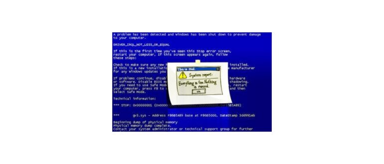Синий экран смерти в Windows: что делать и как