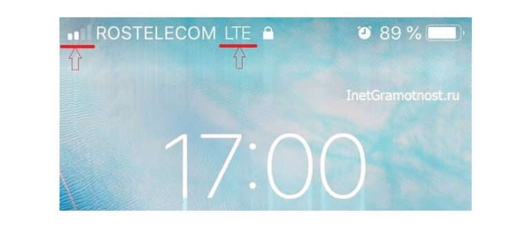Сигнал LTE на