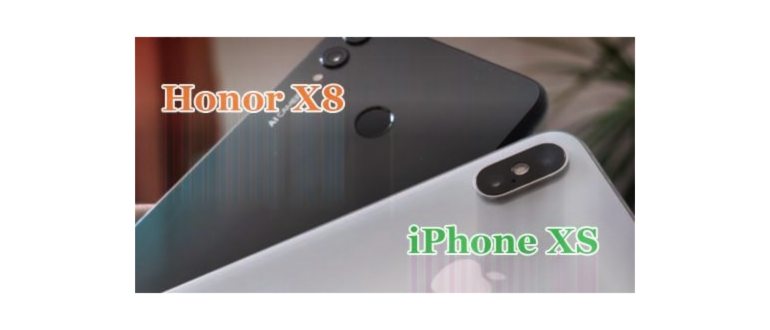 Передние панели iPhone xs и Honor