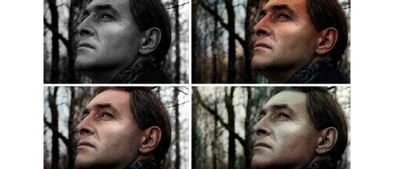 Как раскрасить черно белое фото