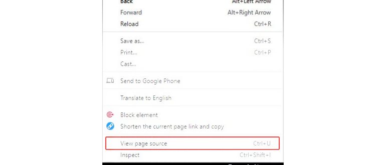 Elements tab in