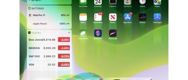 настройка виджета на ios