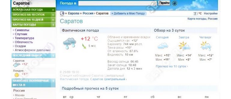 Погода Mail