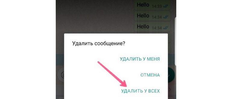 Как в Ватсап удалить сообщение у всех