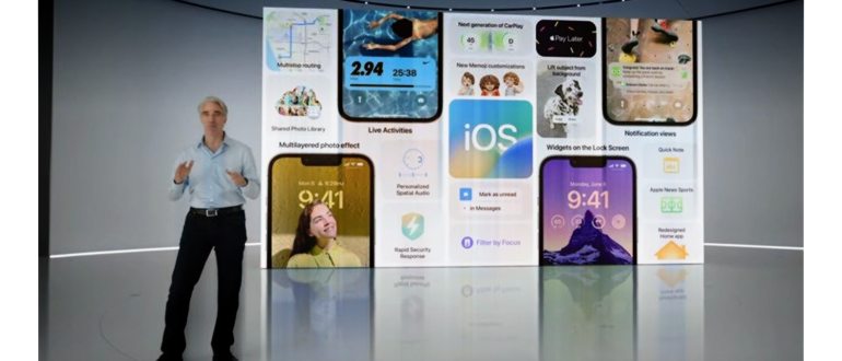 На презентации iOS