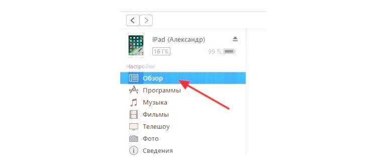 раздел Обзор на