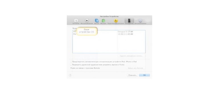 папка mobilesync