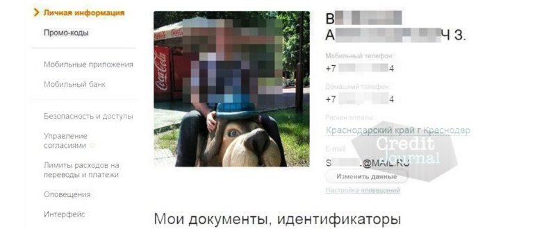 Смотрим паспортные данные в Сбербанк