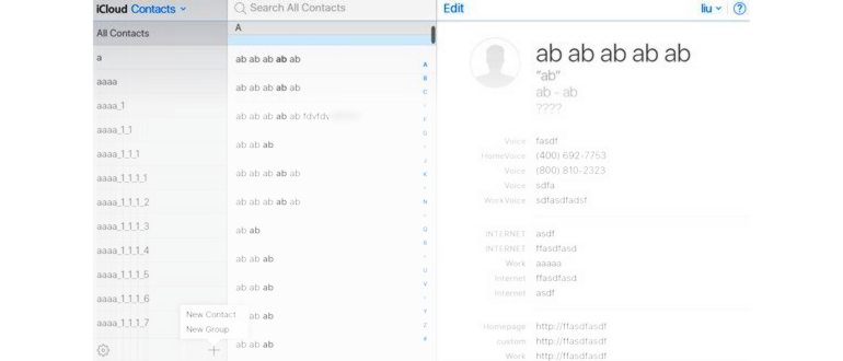 Создание группы контактов в iCloud для групповых