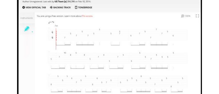 Ultimate Guitar Tabs