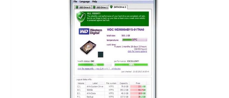Тестирование жесткого диска и SSD - winsat
