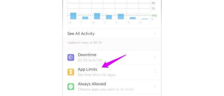 Исключить время экрана приложений Iphone Ipad