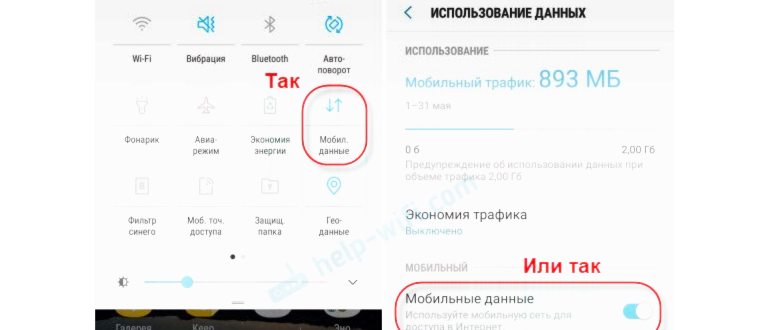 Включение точки доступа Wi-Fi на