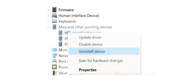 Удалить Driver Mouse