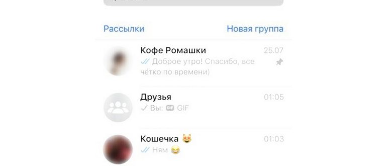 Интерфейс WhatsApp на