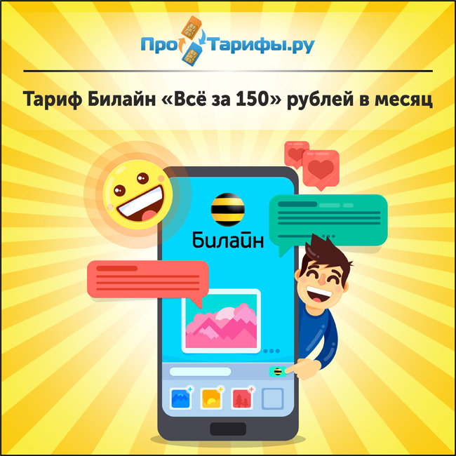 Тарифы Теле2 за 150 рублей в месяц
