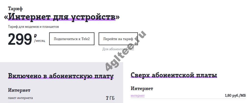Теле2 модем тарифы безлимитный интернет для ноутбука